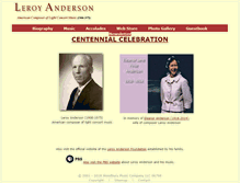 Tablet Screenshot of leroyanderson.com